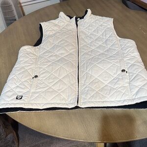 Polo by Ralph Lauren White Quilted Reversible Vest